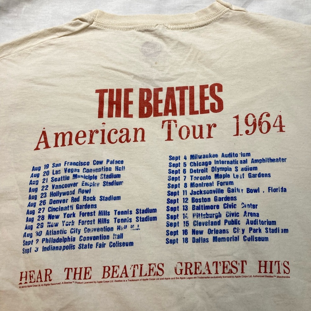 The Beatles American Tour 1963 T-shirt, Men’s size medium - Picture 5 of 7